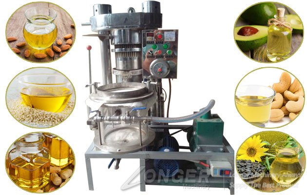 Hydraulic Sesame Seed Oil Extracting Machine|Almond Oil Cold Press Machine
